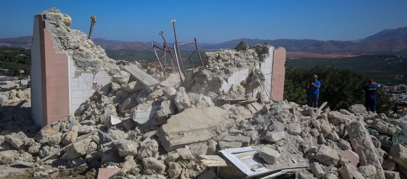 Σεισμός στην Κρήτη - Στα 772 τα μη κατοικήσιμα σπίτια